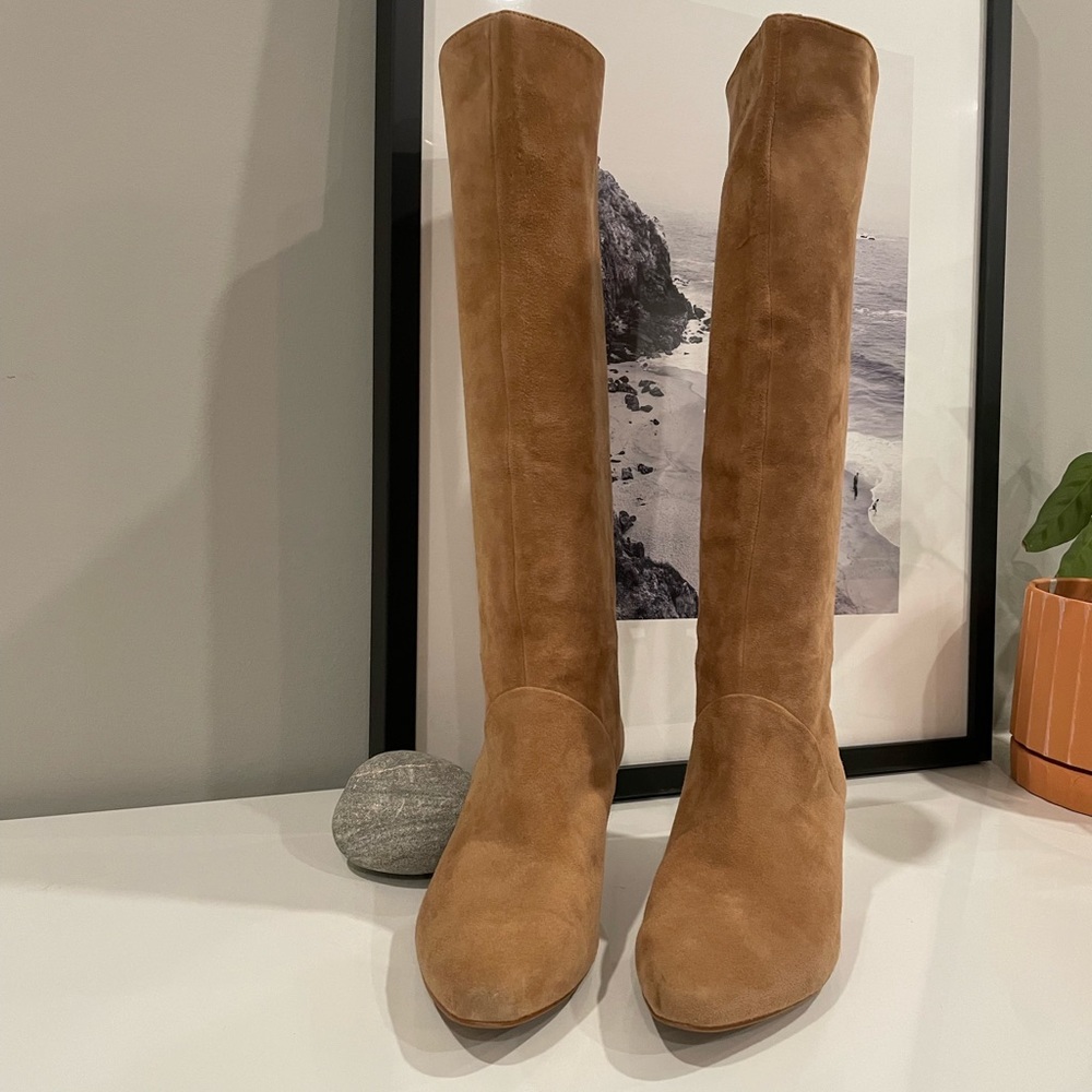 Silent D Suede Kitten Heel Boot - Sz 38